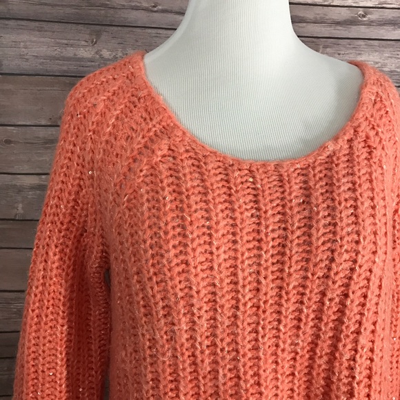 Knitted & Knotted Sweater Sunstich Peach Sparkly - Picture 4 of 6